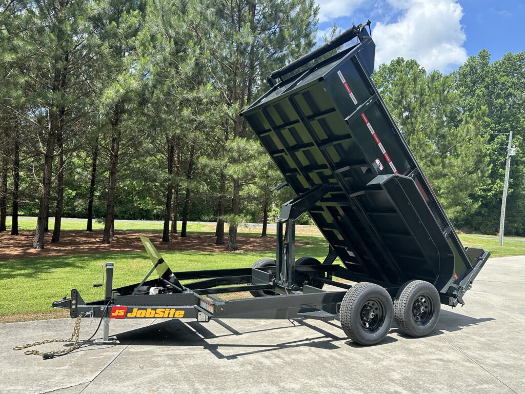 JLMV dump trailer on a Central Valley job site