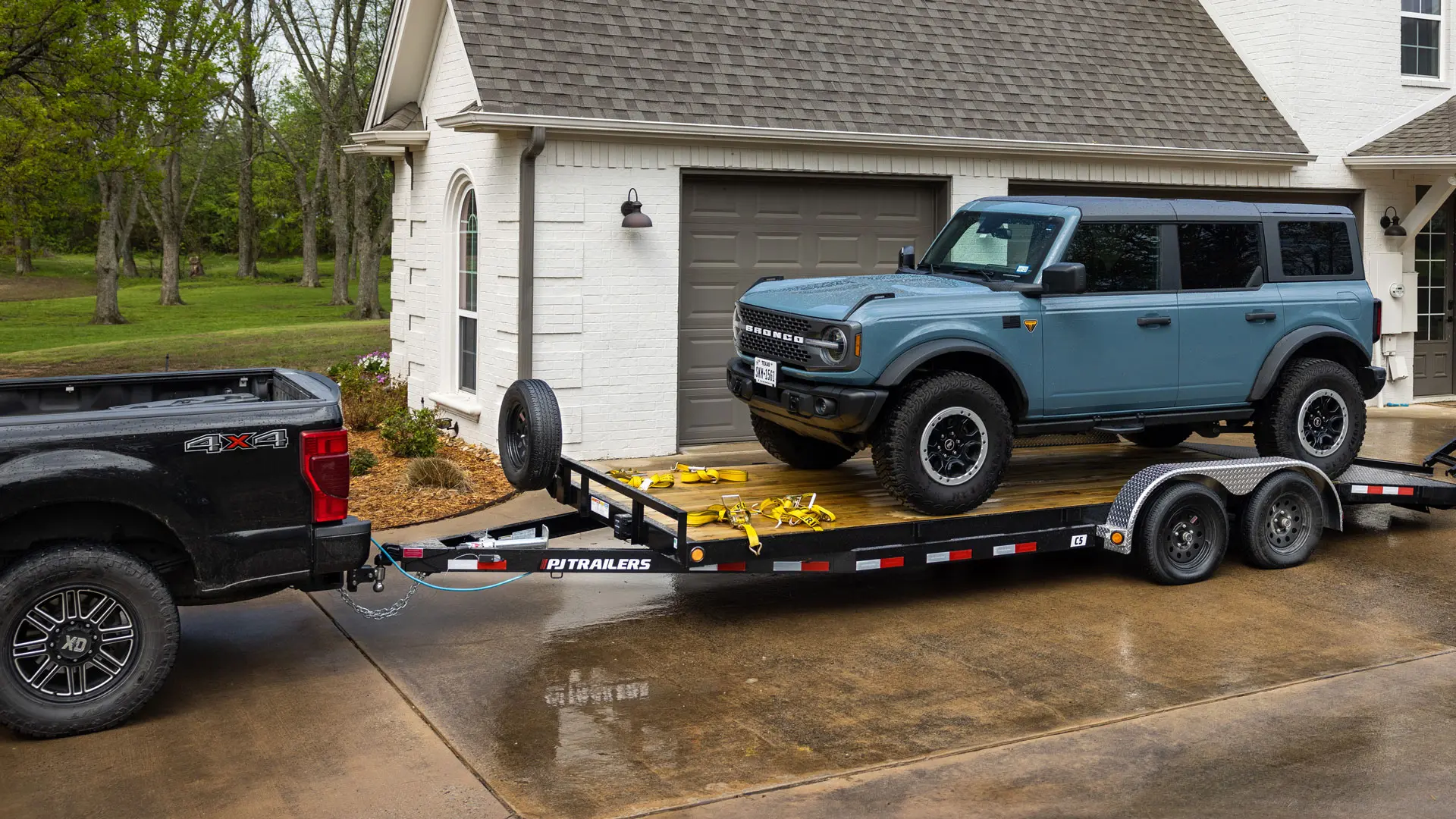 JLMV dump truck and hauling trailers
